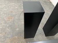Zwart gelakte sokkel/zuil/pilaar (7x) - afbeelding 20 van  25