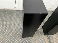 Zwart gelakte sokkel/zuil/pilaar (7x) - afbeelding 22 van  25