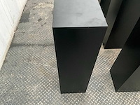Zwart gelakte sokkel/zuil/pilaar (7x) - afbeelding 23 van  25
