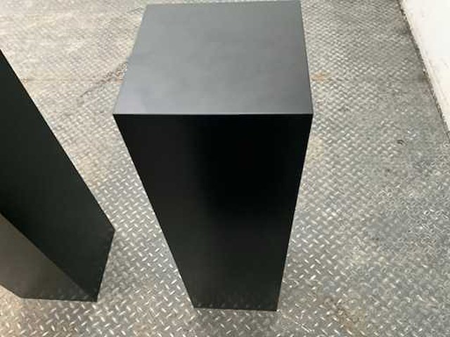 Zwart gelakte sokkel/zuil/pilaar (7x) - afbeelding 24 van  25
