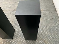 Zwart gelakte sokkel/zuil/pilaar (7x) - afbeelding 24 van  25