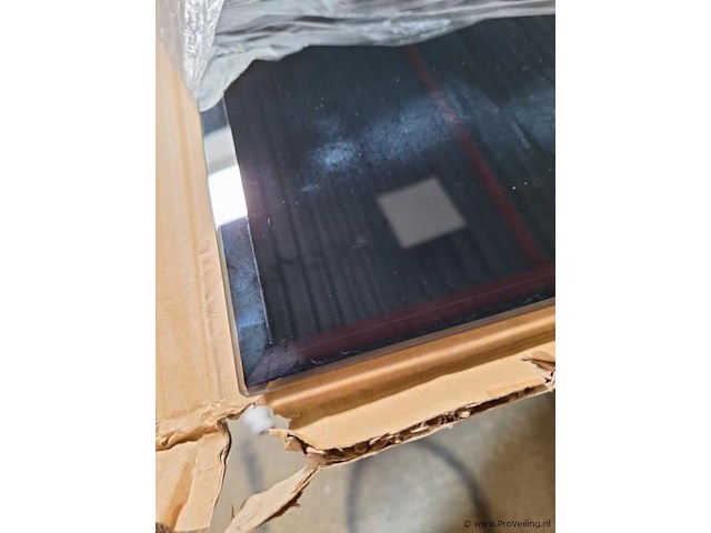 Zwart glas met facet - afbeelding 2 van  2