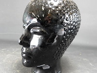 Zwart glazen hoofd - afbeelding 1 van  5
