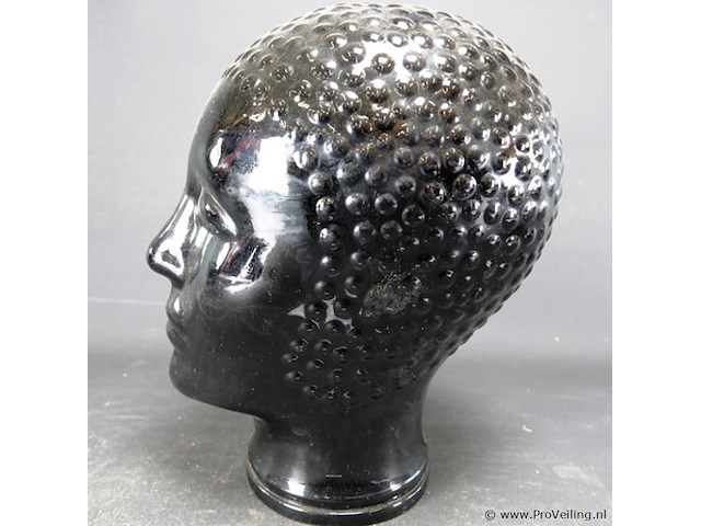 Zwart glazen hoofd - afbeelding 2 van  5