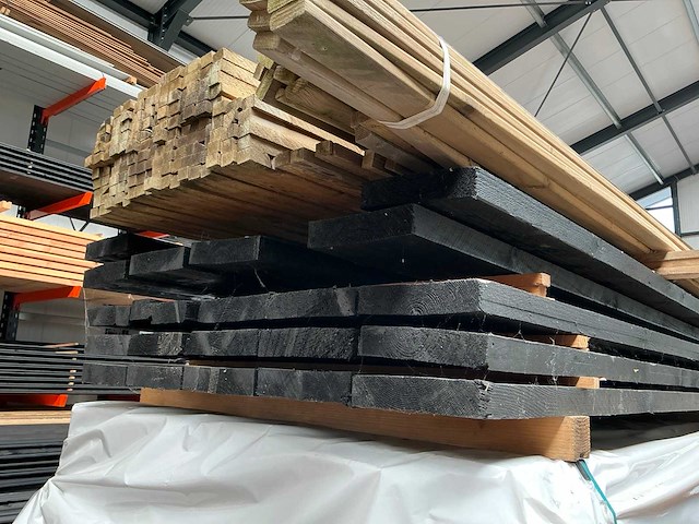 Zwarte balken 45x195 - 400 cm (21x) - afbeelding 5 van  5