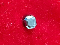 Zwarte diamant vierkant smaragd vorm 3.10 carat gecertificeerd - afbeelding 1 van  6