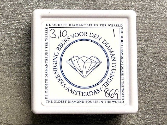 Zwarte diamant vierkant smaragd vorm 3.10 carat gecertificeerd - afbeelding 6 van  6
