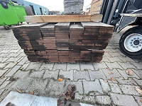 Zwarte kabbes planken geschaafd 2150-2450x145x21mm (135x) - afbeelding 3 van  3