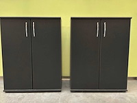 Zwarte kast met deuren (76x40x98) (2x) - afbeelding 7 van  10