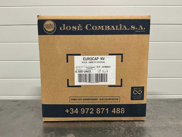 Zwarte kroonkurken 29mm (6500x) - afbeelding 1 van  4