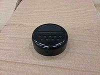 Zwarte kunststof strooidoppen (63 mm) (9600x)