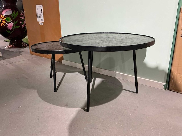 Zwarte salontafel (2pcs) - afbeelding 1 van  5