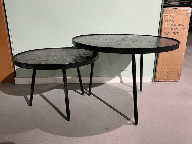 Zwarte salontafel (2pcs) - afbeelding 2 van  5
