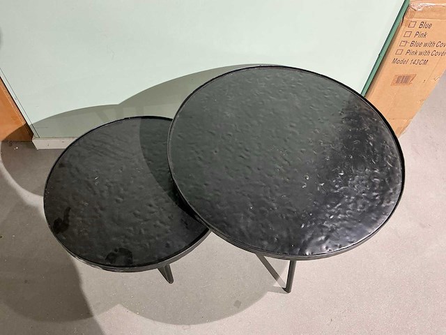 Zwarte salontafel (2pcs) - afbeelding 3 van  5