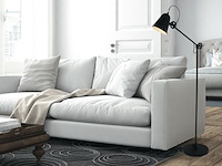 Zwarte staande lamp dolphin anne light, 1325zw, zwart, nieuw in doos - afbeelding 3 van  7