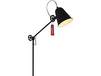 Zwarte staande lamp dolphin anne light, 1325zw, zwart, nieuw in doos - afbeelding 3 van  7