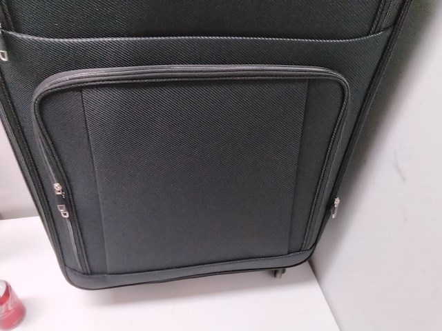 Zwarte stevige reiskoffer op wielen royalty rolles, zwart - afbeelding 7 van  7