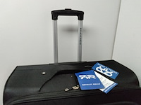 Zwarte stevige reiskoffer op wielen royalty rolles, zwart - afbeelding 2 van  7