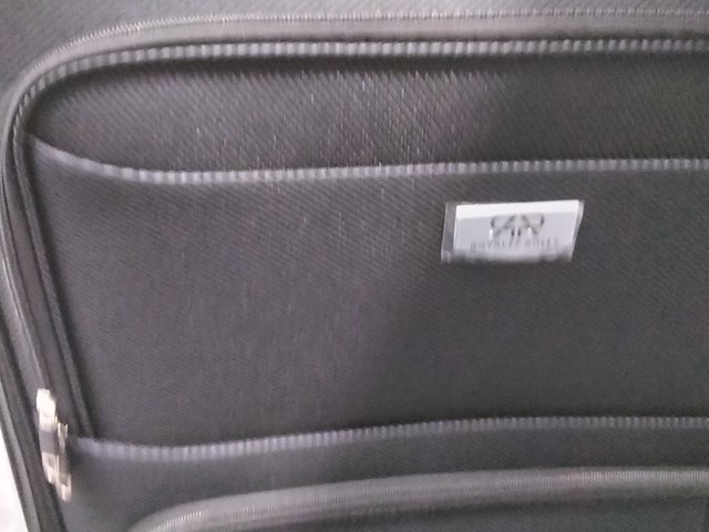 Zwarte stevige reiskoffer op wielen royalty rolles, zwart - afbeelding 3 van  7