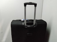 Zwarte stevige reiskoffer op wielen royalty rolles, zwart - afbeelding 6 van  7