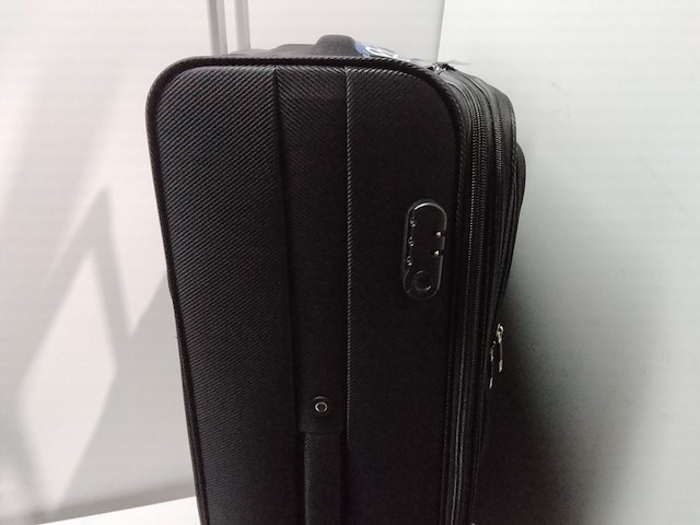 Zwarte stevige reiskoffer op wielen royalty rolles, zwart - afbeelding 5 van  7