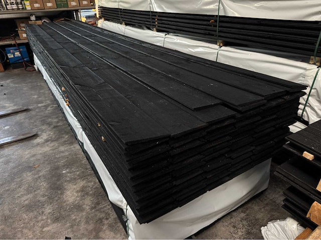 Zweeds rabat gespoten zwart - 500 cm (120x) - afbeelding 2 van  4