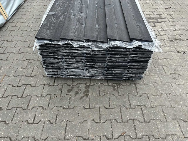 Zweeds rabat zwart gecoat 3000x195x16mm (90x) - afbeelding 3 van  3
