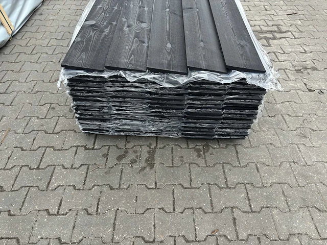 Zweeds rabat zwart gecoat 4800x195x16mm (50x) - afbeelding 3 van  3