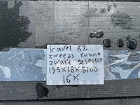 Zweeds rabat zwart gespoten 195x18x5100 mm (16x) - afbeelding 4 van  4