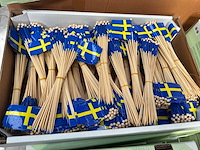 Zweedse vlag op steel (46000x) - afbeelding 1 van  4