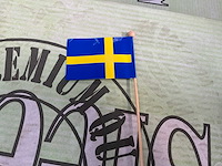 Zweedse vlag op steel (46000x) - afbeelding 2 van  4