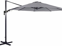 Zweefparasol van 350 cm met uv-bescherming, sens-line, lichtgrijs (perle grey) - afbeelding 1 van  4