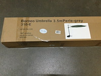 Zweefparasol van 350 cm met uv-bescherming, sens-line, lichtgrijs (perle grey) - afbeelding 3 van  4