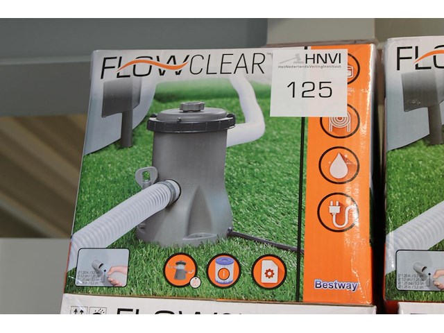 Zwembad filterpomp bestway flow clear, max. 1249 l/per uur. - afbeelding 1 van  2
