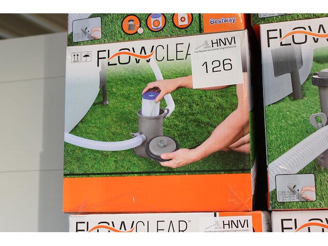 Zwembad filterpomp bestway flow clear, max. 1249 l/per uur. - afbeelding 1 van  2