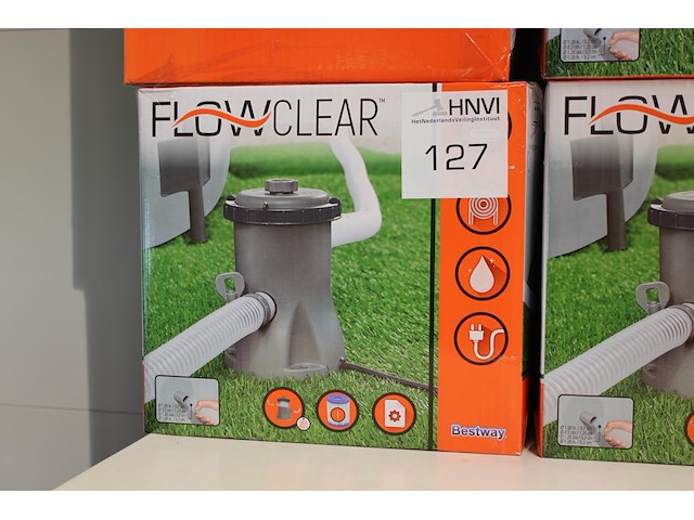 Zwembad filterpomp bestway flow clear, max. 1249 l/per uur. - afbeelding 1 van  2