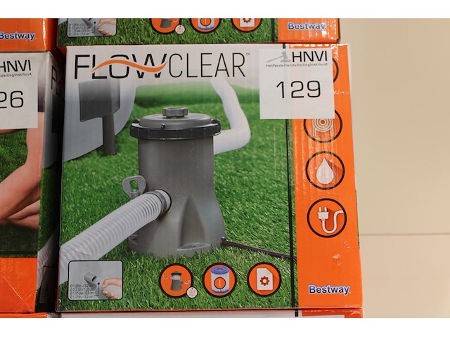 Zwembad filterpomp bestway flow clear, max. 1249 l/per uur. - afbeelding 1 van  2