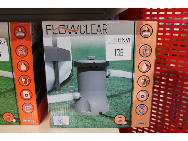 Zwembad filterpomp bestway flow clear, max. 2006 l/per uur. - afbeelding 1 van  2