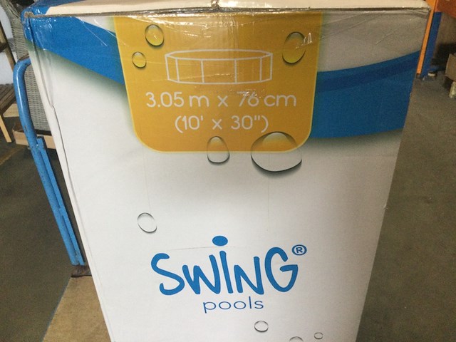 Zwembad, swing pool, 3,05x3,05, blauw - afbeelding 3 van  5