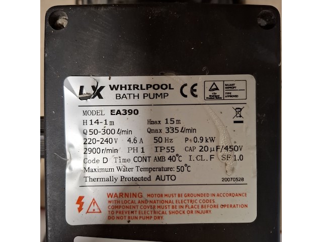 Zwembadpomp, lx, ea390 - afbeelding 3 van  3