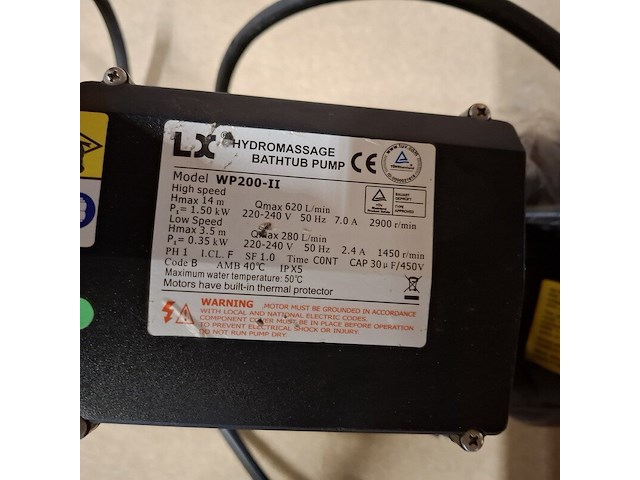 Zwembadpomp, lx, wp200-ii - afbeelding 2 van  4