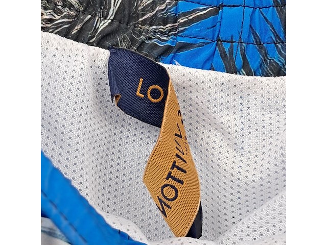 Zwembroek, louis vuitton, blauw/zwart/wit, maat xxl - afbeelding 2 van  7