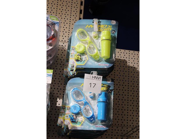Zwemsetjes bestway hydro swim, bestaande uit zwembril, zwem-oordoppen, waterdichte koker, neusclip, strandd... - afbeelding 2 van  2