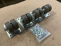 Zwenkwielen set (8x) - afbeelding 1 van  5