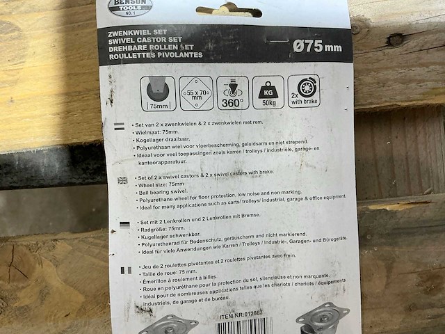 Zwenkwielset - afbeelding 4 van  4