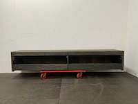 Zwevend tv meubel 200x45x35 cm - afbeelding 6 van  10