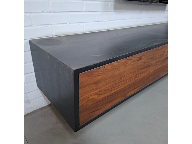 Zwevend tv meubel met wandkast - afbeelding 5 van  7