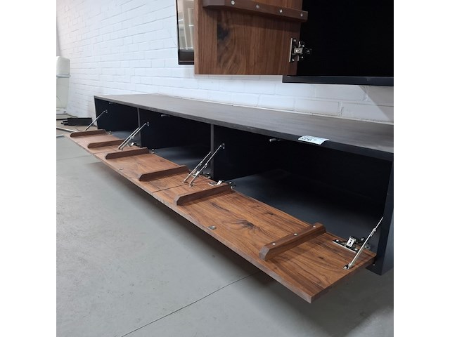 Zwevend tv meubel met wandkast - afbeelding 7 van  7