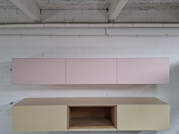 Zwevend tv meubel, roze - afbeelding 2 van  5