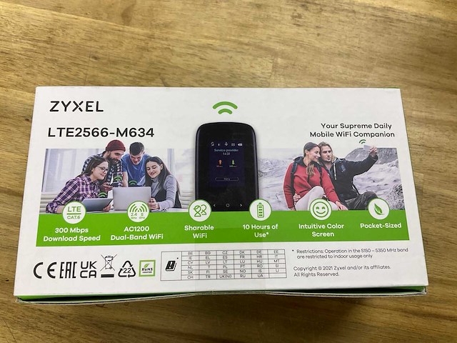 Zyxel 4g lte2566-m634 mobile wifi - afbeelding 2 van  2